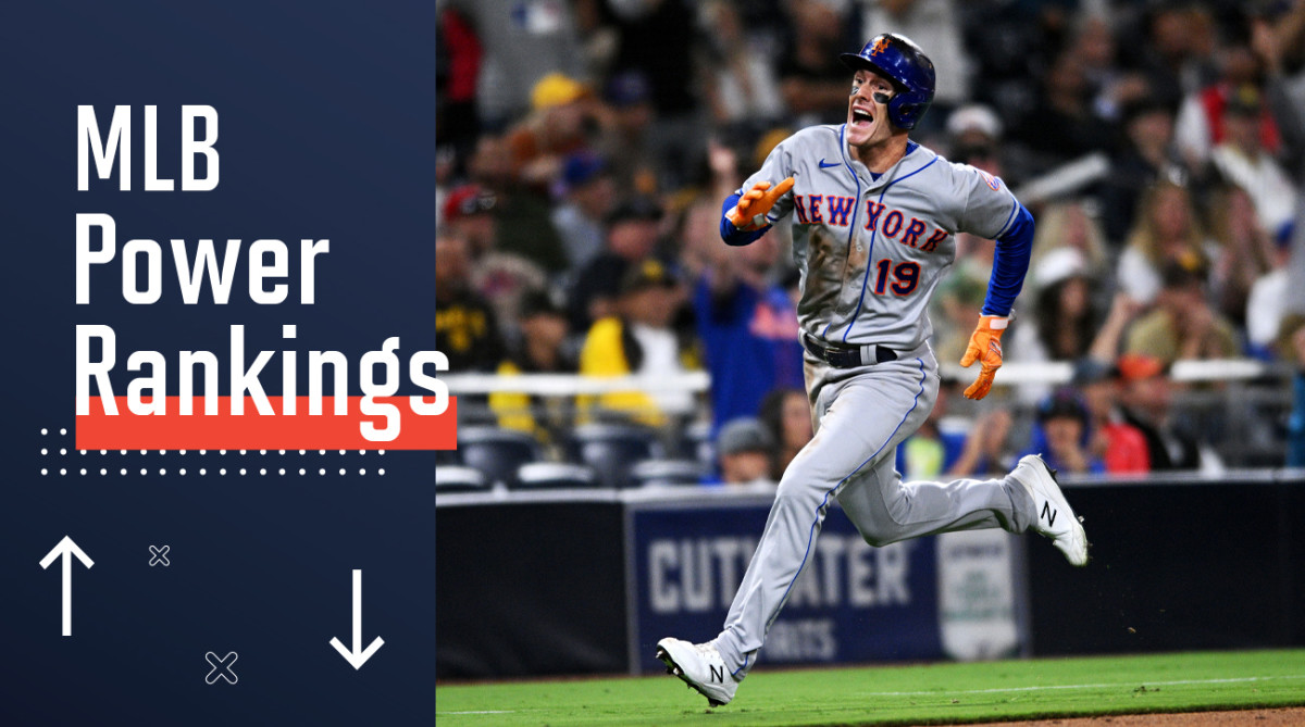 Jun 6, 2022; San Diego, California, USA; New York Mets left fielder Mark Canha (19) advances home on a two-RBI triple hit by third baseman Eduardo Escobar (not pictured) during the ninth inning against the San Diego Padres at Petco Park.